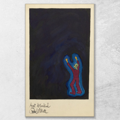 Il Buio Karl Wiener kwn93 quadro stampato su tela