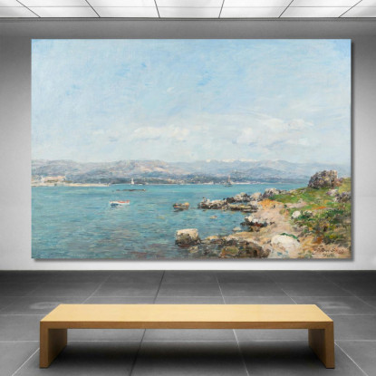 Antibes La Baia Eugène Boudin ebd3 quadro stampato su tela