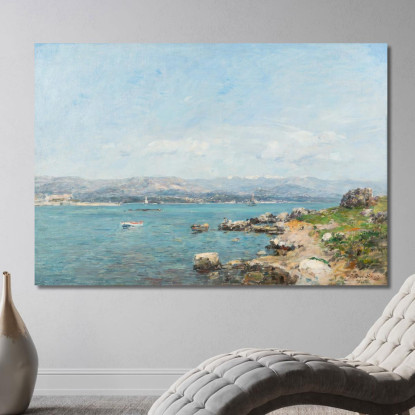 Antibes La Baia Eugène Boudin ebd3 quadro stampato su tela