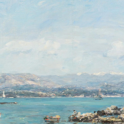 Antibes La Baia Eugène Boudin ebd3 quadro stampato su tela