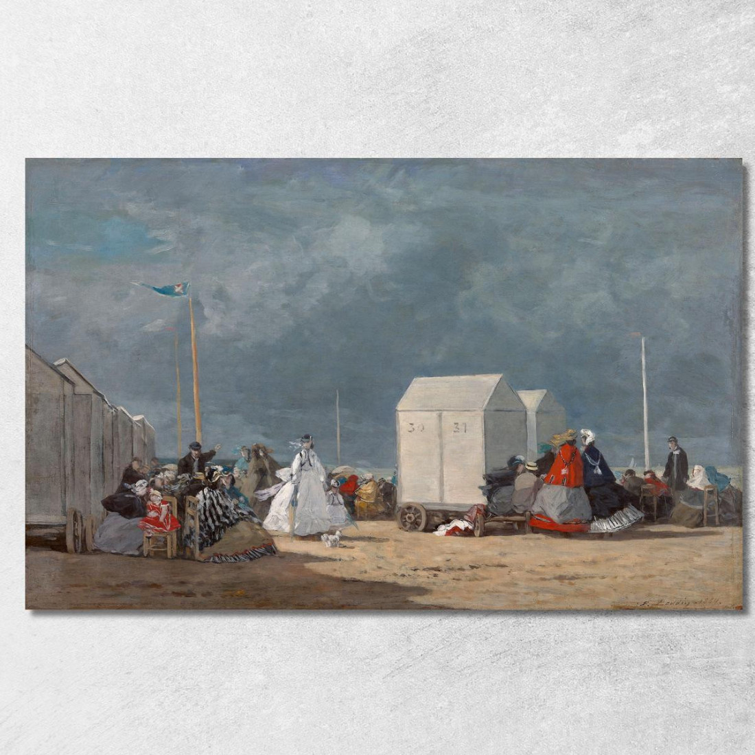 Tempesta In Arrivo Eugène Boudin ebd6 quadro stampato su tela