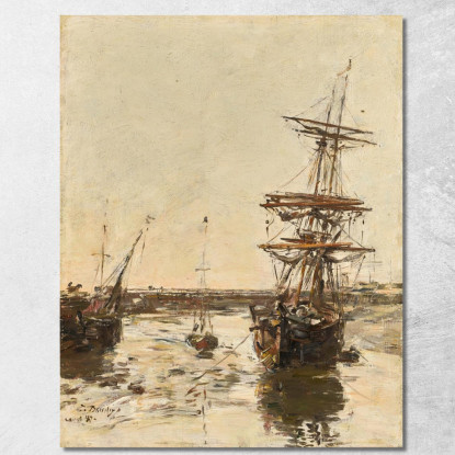 Porto Esterno Di Trouville Eugène Boudin ebd7 quadro stampato su tela