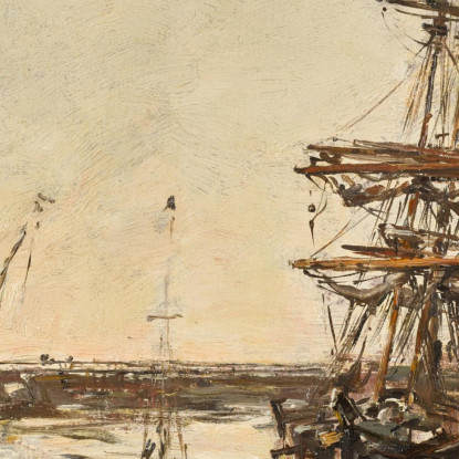 Porto Esterno Di Trouville Eugène Boudin ebd7 quadro stampato su tela