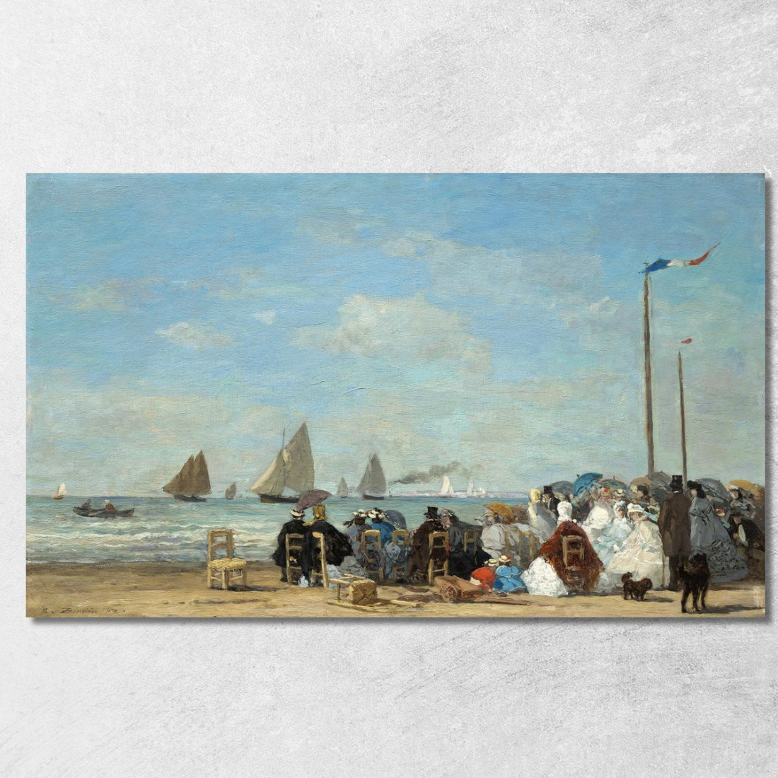 Scene Di Spiaggia A Trouville Eugène Boudin ebd11 quadro stampato su tela
