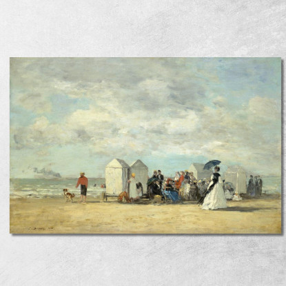 Scene Di Spiaggia Eugène Boudin ebd13 quadro stampato su tela