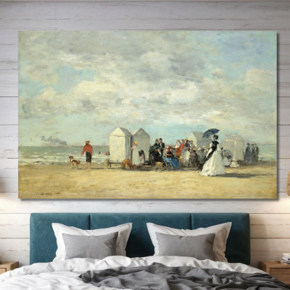 Scene Di Spiaggia Eugène Boudin ebd13 quadro stampato su tela