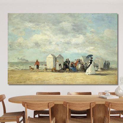 Scene Di Spiaggia Eugène Boudin ebd13 quadro stampato su tela
