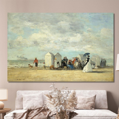 Scene Di Spiaggia Eugène Boudin ebd13 quadro stampato su tela