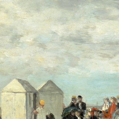 Scene Di Spiaggia Eugène Boudin ebd13 quadro stampato su tela