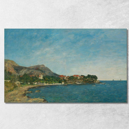 Beaulieu La Baia Delle Formiche Eugène Boudin ebd14 quadro stampato su tela