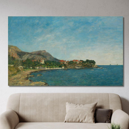 Beaulieu La Baia Delle Formiche Eugène Boudin ebd14 quadro stampato su tela