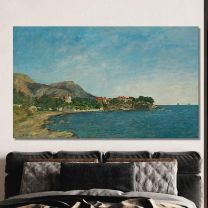 Beaulieu La Baia Delle Formiche Eugène Boudin ebd14 quadro stampato su tela