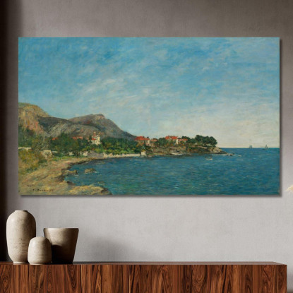 Beaulieu La Baia Delle Formiche Eugène Boudin ebd14 quadro stampato su tela