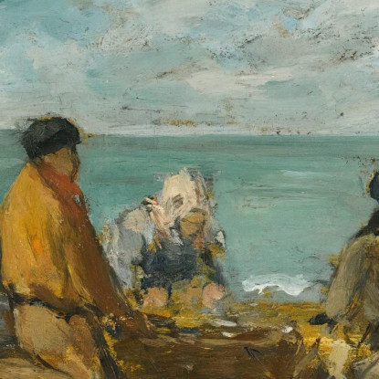 Berck La Spiaggia Eugène Boudin ebd15 quadro stampato su tela