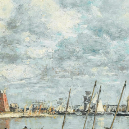 Camaret Il Porto Eugène Boudin ebd22 quadro stampato su tela