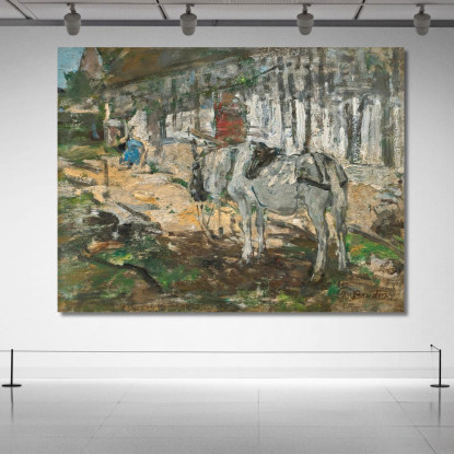 Cavallo Normanno Eugène Boudin ebd28 quadro stampato su tela