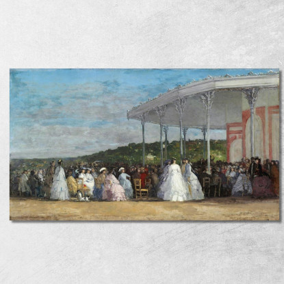 Concerto Al Casinò Di Deauville Eugène Boudin ebd30 quadro stampato su tela