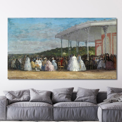 Concerto Al Casinò Di Deauville Eugène Boudin ebd30 quadro stampato su tela