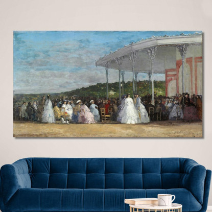 Concerto Al Casinò Di Deauville Eugène Boudin ebd30 quadro stampato su tela
