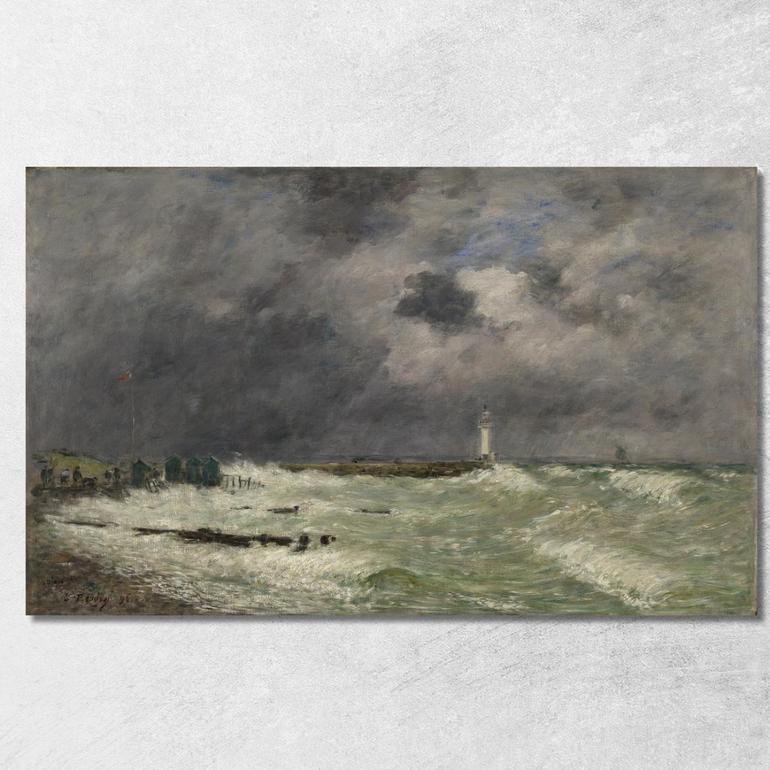 Colpo Di Vento Davanti Al Frascati Le Havre Eugène Boudin ebd31 quadro stampato su tela