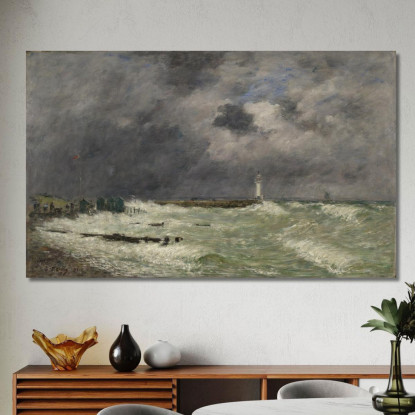 Colpo Di Vento Davanti Al Frascati Le Havre Eugène Boudin ebd31 quadro stampato su tela