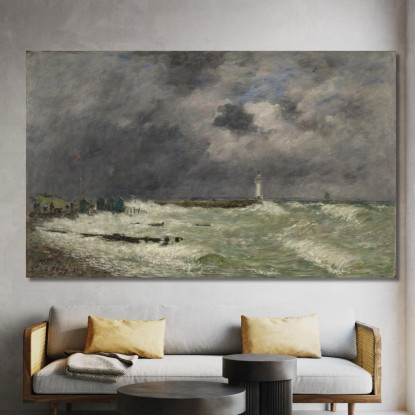 Colpo Di Vento Davanti Al Frascati Le Havre Eugène Boudin ebd31 quadro stampato su tela