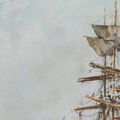 Deauville Il Bacino Eugène Boudin ebd33 quadro stampato su tela