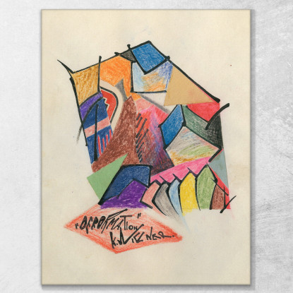 Deformazione Iii Karl Wiener kwn103 quadro stampato su tela