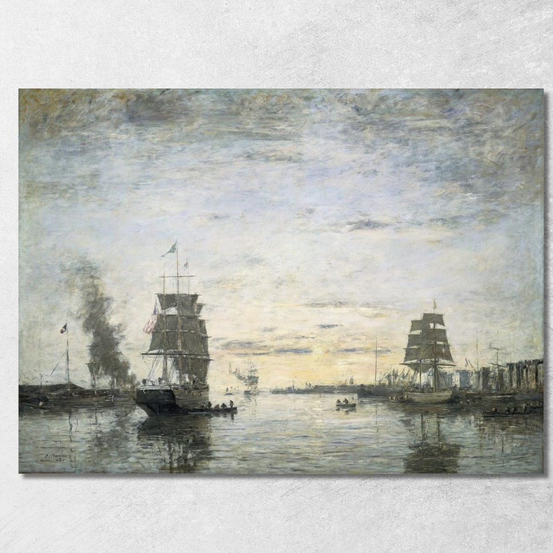 Ingresso Al Porto Di Le Havre Eugène Boudin ebd42 quadro stampato su tela