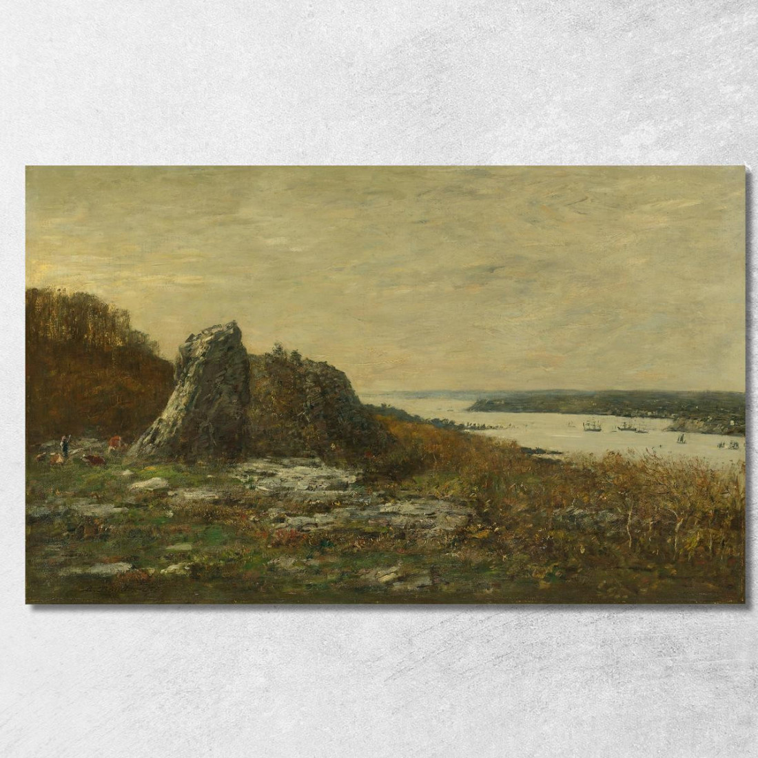 Dintorni Di Brest Foce Dell'Élorn Eugène Boudin ebd43 quadro stampato su tela
