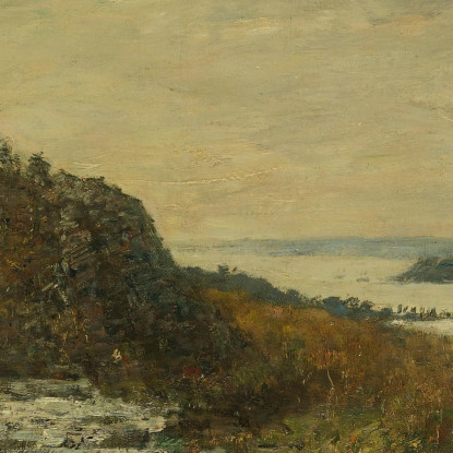 Dintorni Di Brest Foce Dell'Élorn Eugène Boudin ebd43 quadro stampato su tela