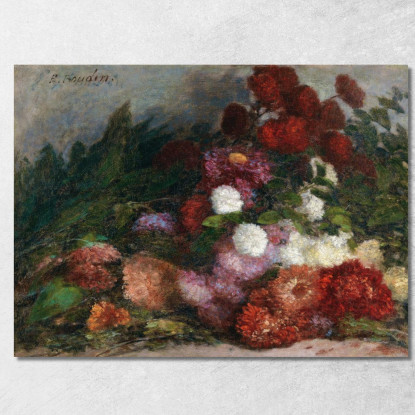 Mazzo Di Fiori Eugène Boudin ebd49 quadro stampato su tela