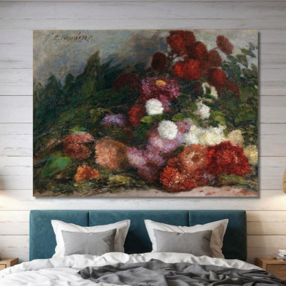 Mazzo Di Fiori Eugène Boudin ebd49 quadro stampato su tela