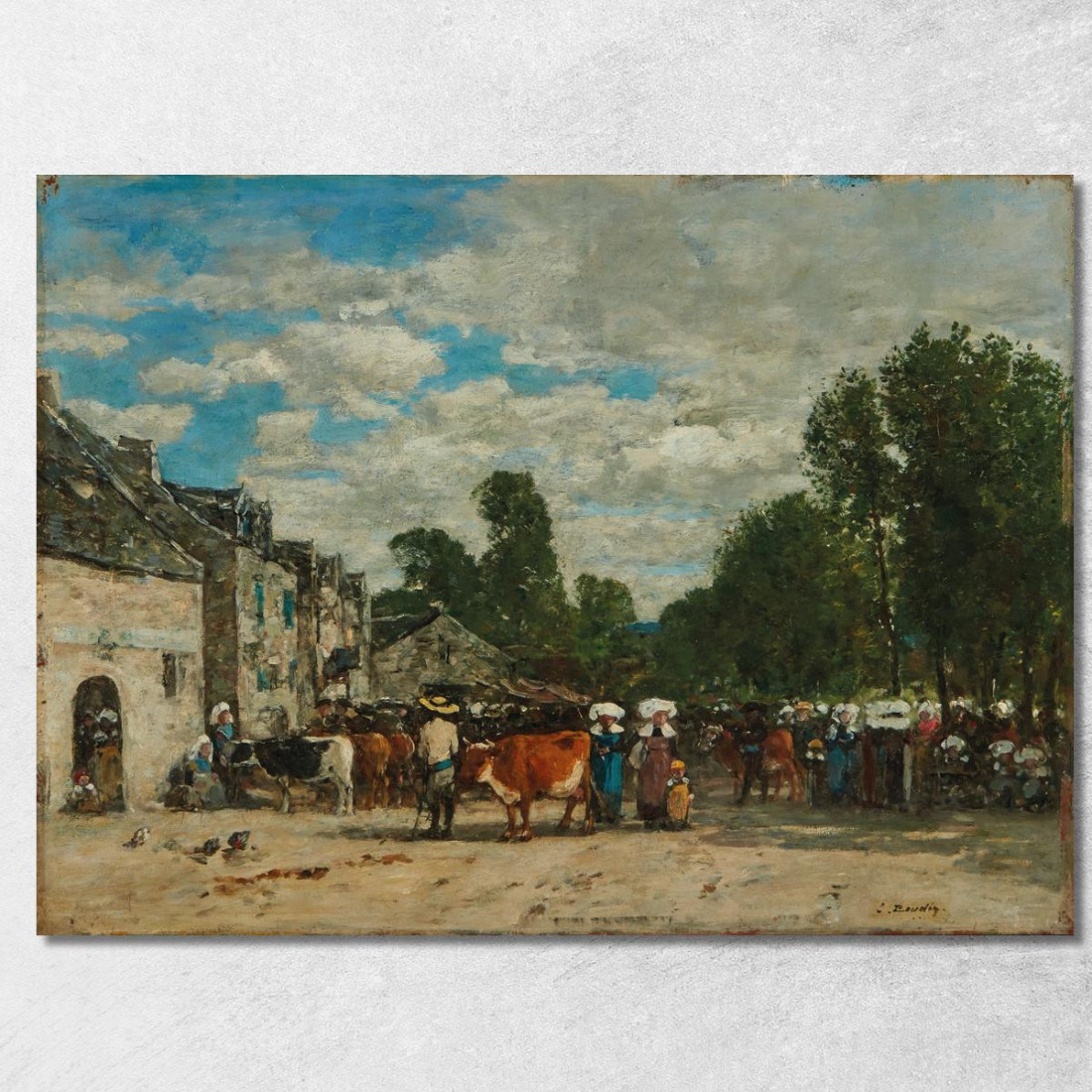 Fiera In Bretagna Eugène Boudin ebd50 quadro stampato su tela