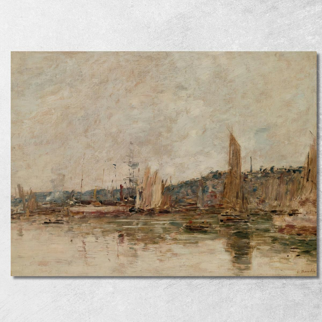 Honfleur – Il Porto Al Mattino Eugène Boudin ebd53 quadro stampato su tela