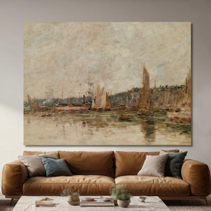 Honfleur – Il Porto Al Mattino Eugène Boudin ebd53 quadro stampato su tela