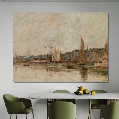 Honfleur – Il Porto Al Mattino Eugène Boudin ebd53 quadro stampato su tela