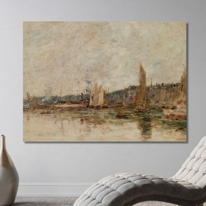 Honfleur – Il Porto Al Mattino Eugène Boudin ebd53 quadro stampato su tela