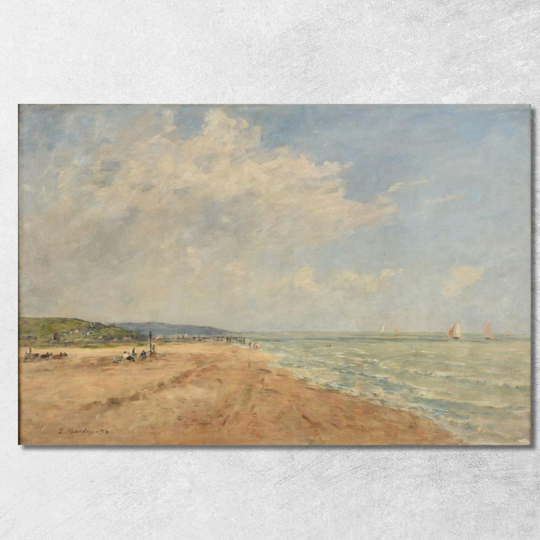 L’Alta Marea Nella Baia Di Saint-Valery Eugène Boudin ebd58 quadro stampato su tela