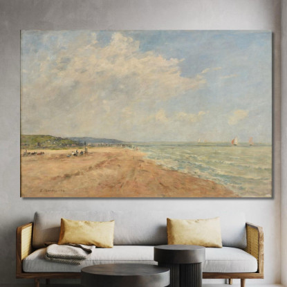 L’Alta Marea Nella Baia Di Saint-Valery Eugène Boudin ebd58 quadro stampato su tela