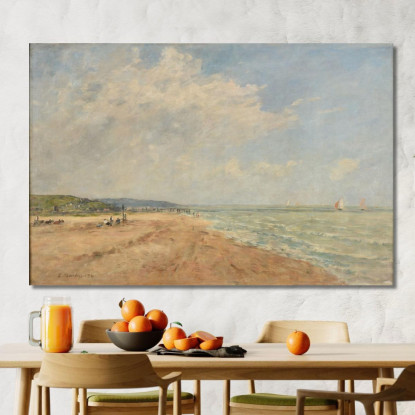L’Alta Marea Nella Baia Di Saint-Valery Eugène Boudin ebd58 quadro stampato su tela
