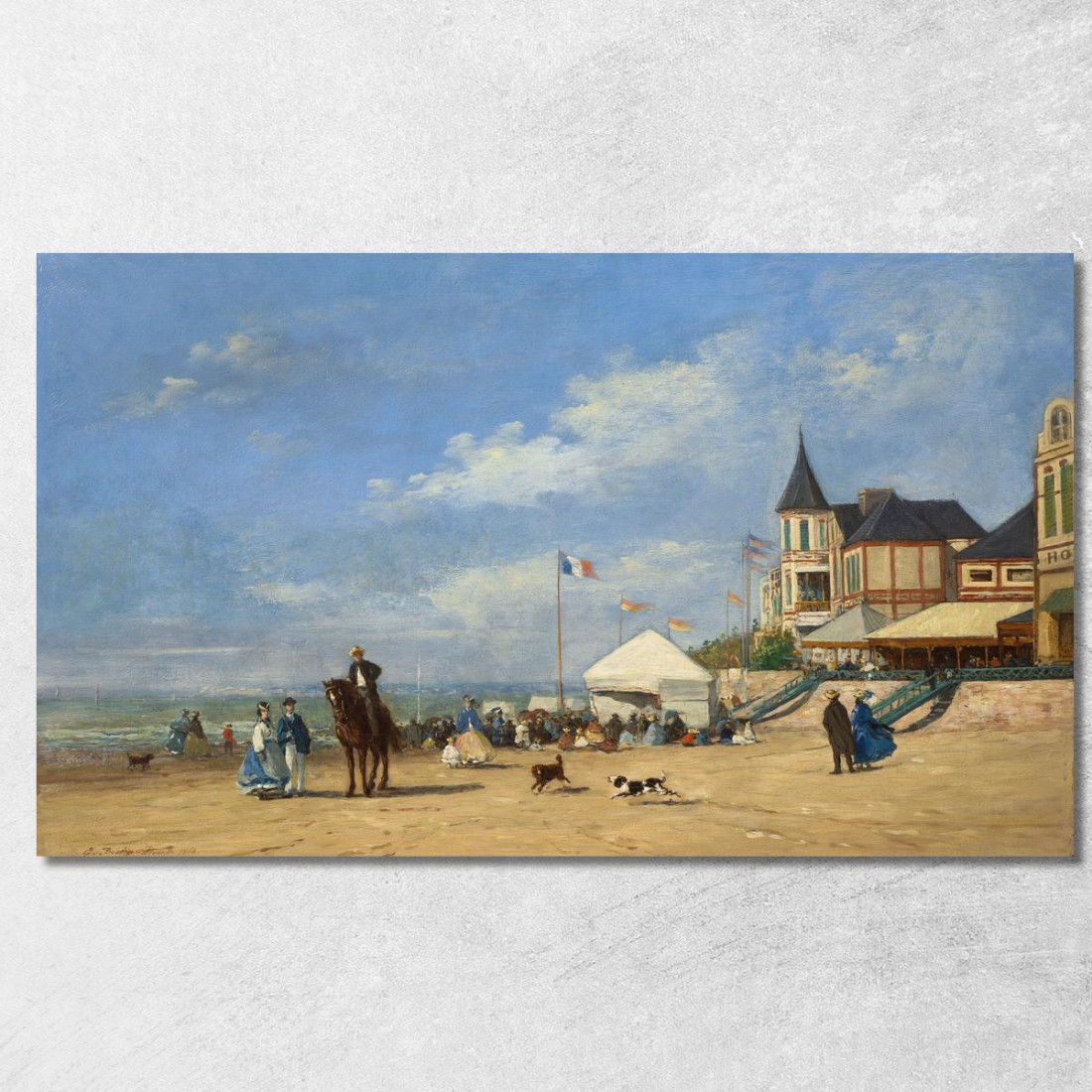 La Spiaggia Di Trouville Eugène Boudin ebd60 quadro stampato su tela