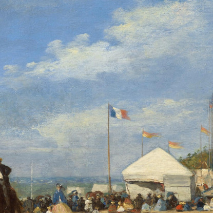 La Spiaggia Di Trouville Eugène Boudin ebd60 quadro stampato su tela