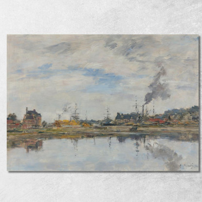 Il Bacino A Trouville Eugène Boudin ebd62 quadro stampato su tela