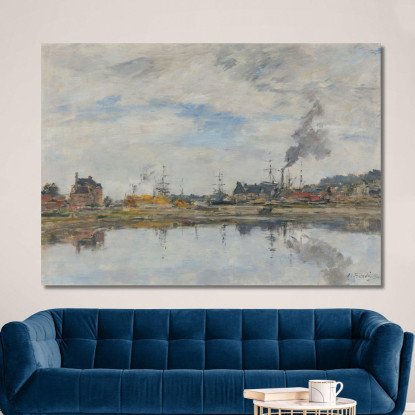 Il Bacino A Trouville Eugène Boudin ebd62 quadro stampato su tela