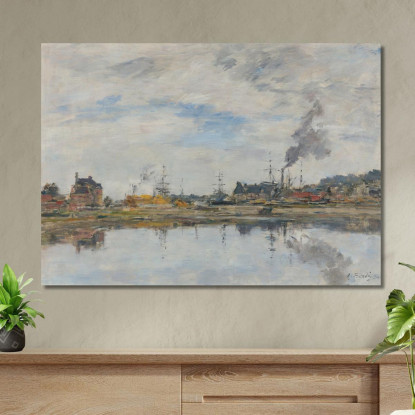 Il Bacino A Trouville Eugène Boudin ebd62 quadro stampato su tela