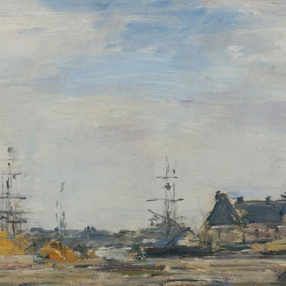 Il Bacino A Trouville Eugène Boudin ebd62 quadro stampato su tela
