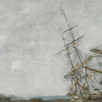 La Touques – Bassa Marea Eugène Boudin ebd69 quadro stampato su tela