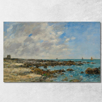 Le Croisic – Costa Eugène Boudin ebd73 quadro stampato su tela
