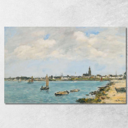 Le Croisic – Veduta Generale Presa Da Pempron Eugène Boudin ebd74 quadro stampato su tela